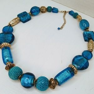 Glass bead necklace